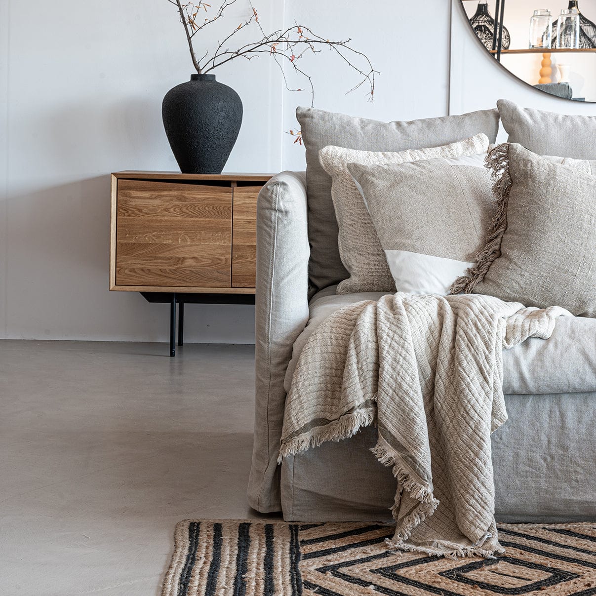 Léger plaid | Naturel / Sable | 135x200cm