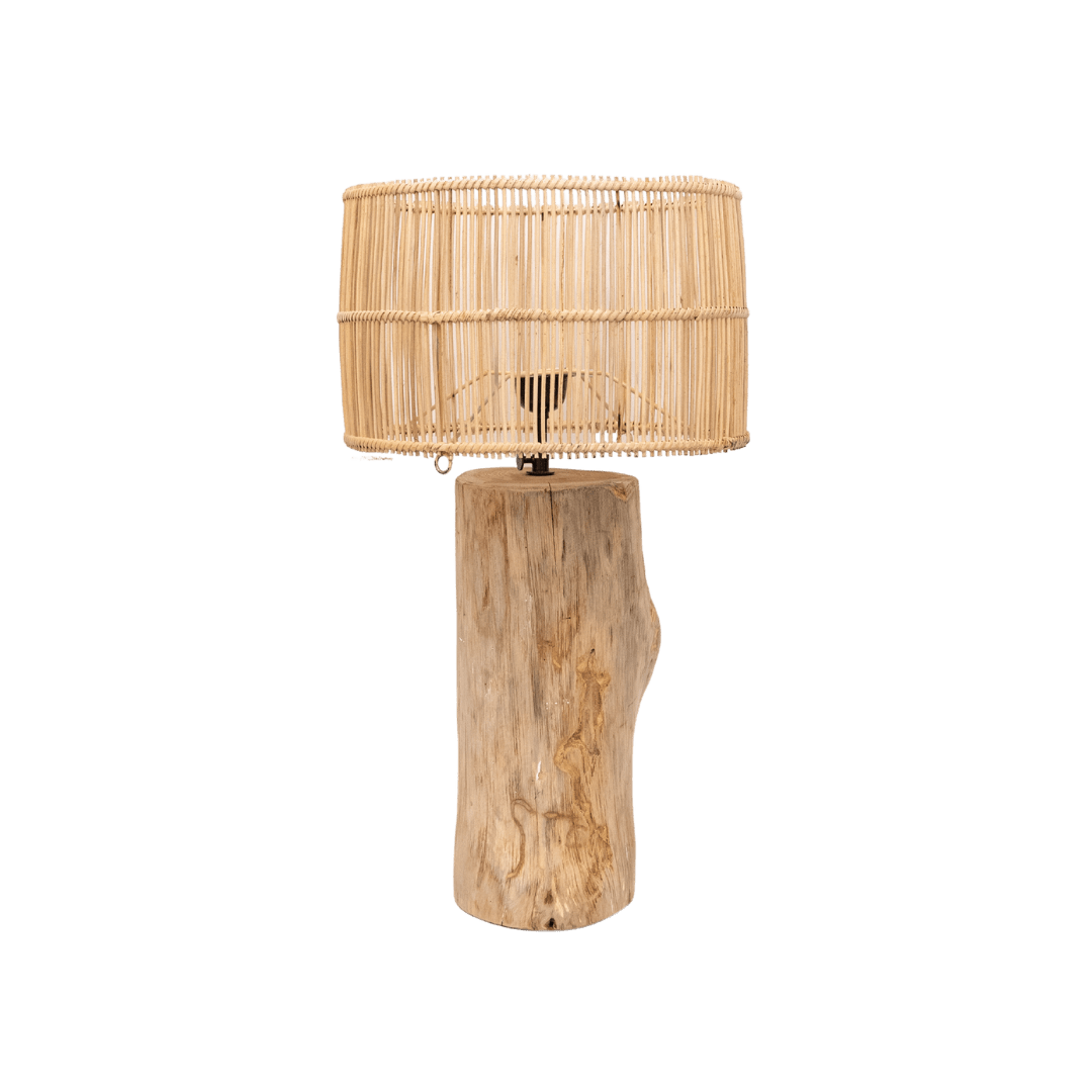 Lampe de table en bois | Naturel
