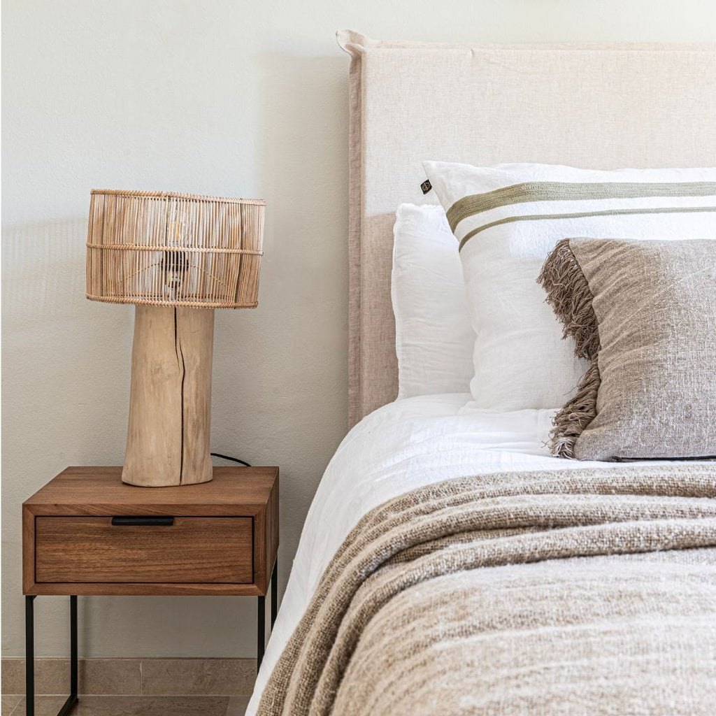 Lampe de table en bois | Naturel