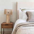 Lampe de table en bois | Naturel