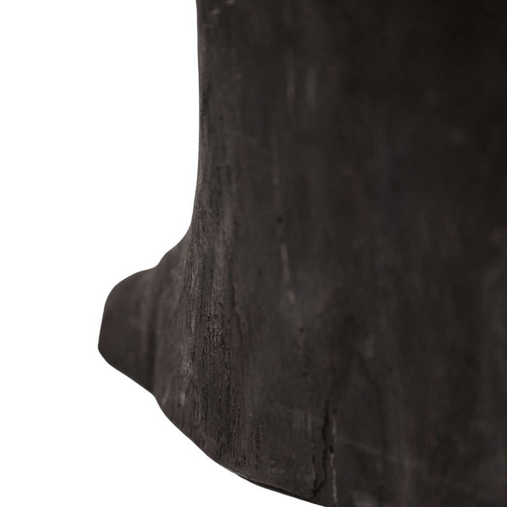 Lampe de table en bois | Noire