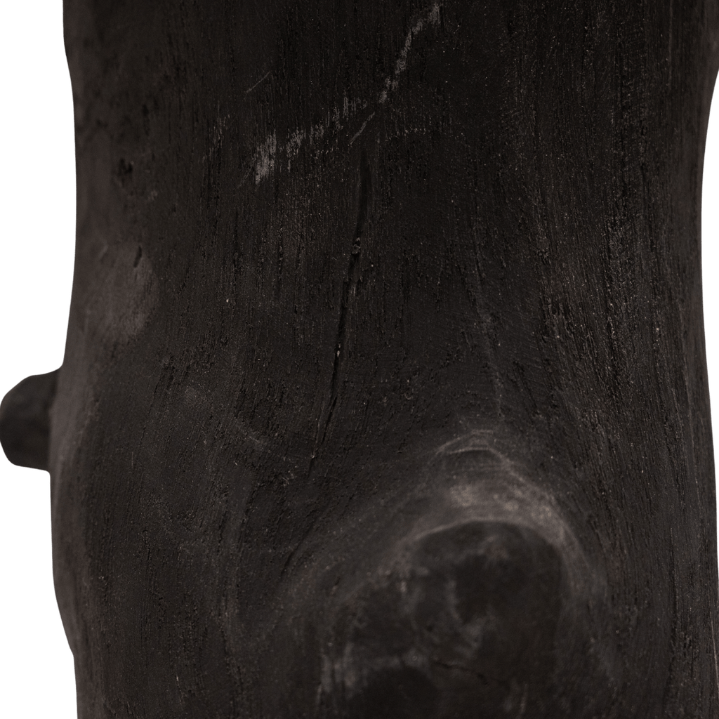 Lampe de table en bois | Noire