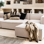 Tapis de lit en lin Tizza | Noir 135x190cm