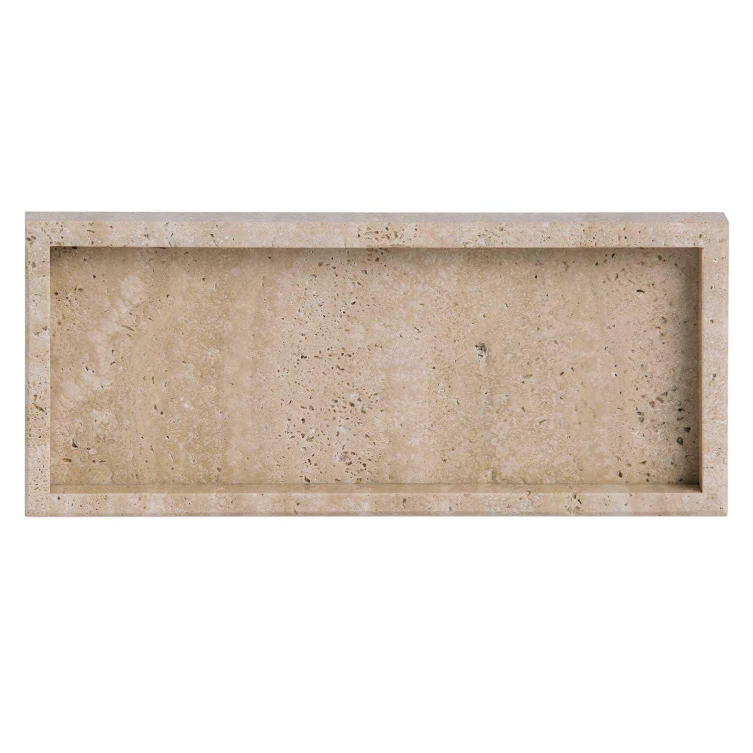 Plateau rectangulaire en travertin | 30x13x3cm