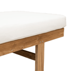 Transat en teck Tulum | Blanc