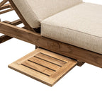 Transat en teck Tulum | Sable