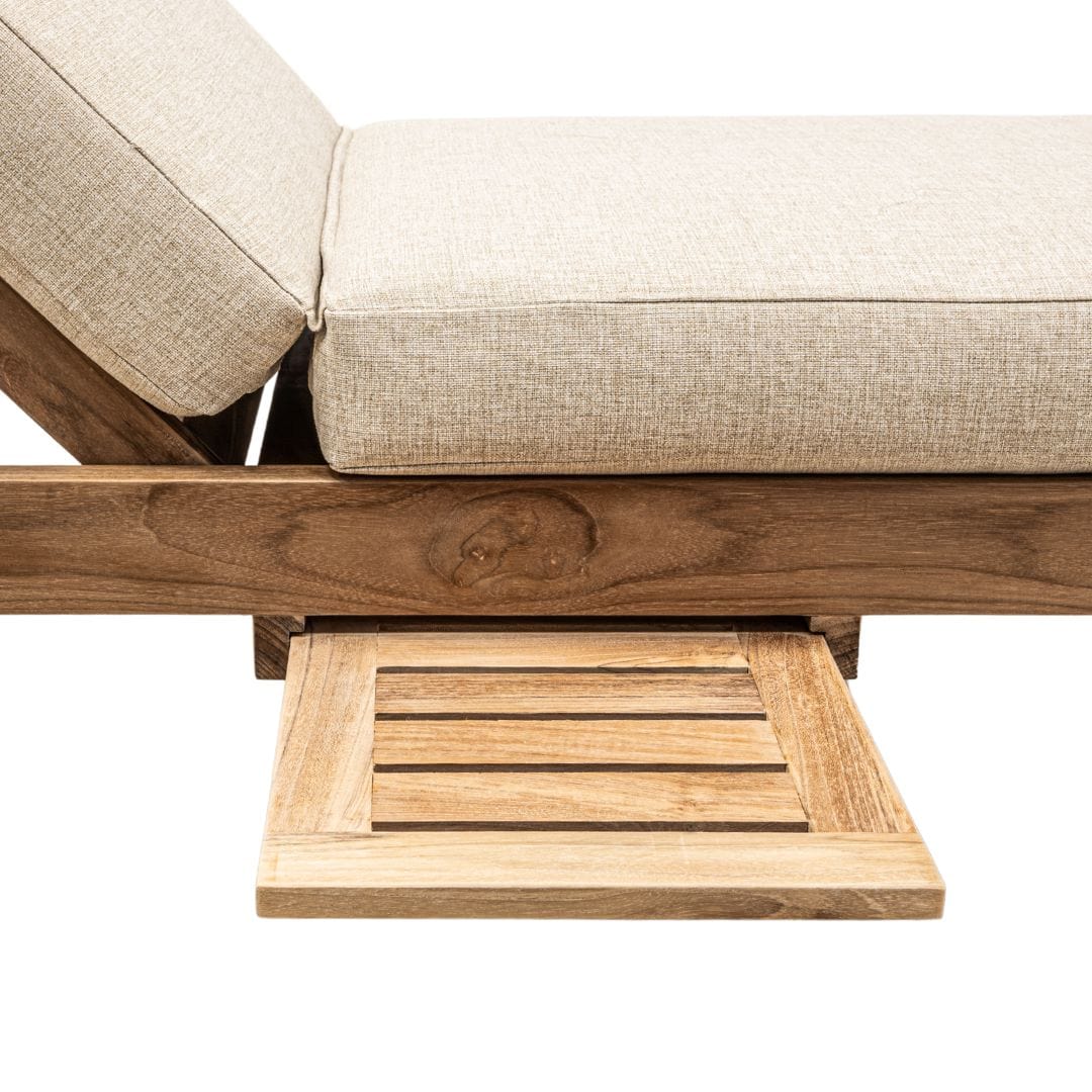 Transat en teck Tulum | Sable