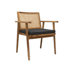 Chaise de salle à manger Ubud, noire