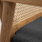 Chaise de salle à manger Ubud, noire