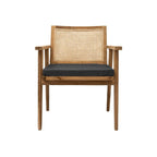 Chaise de salle à manger Ubud, noire