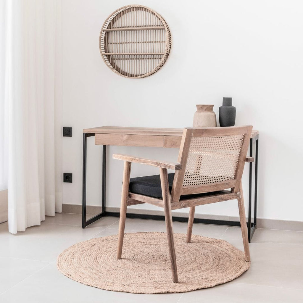 Chaise de salle à manger Ubud, noire