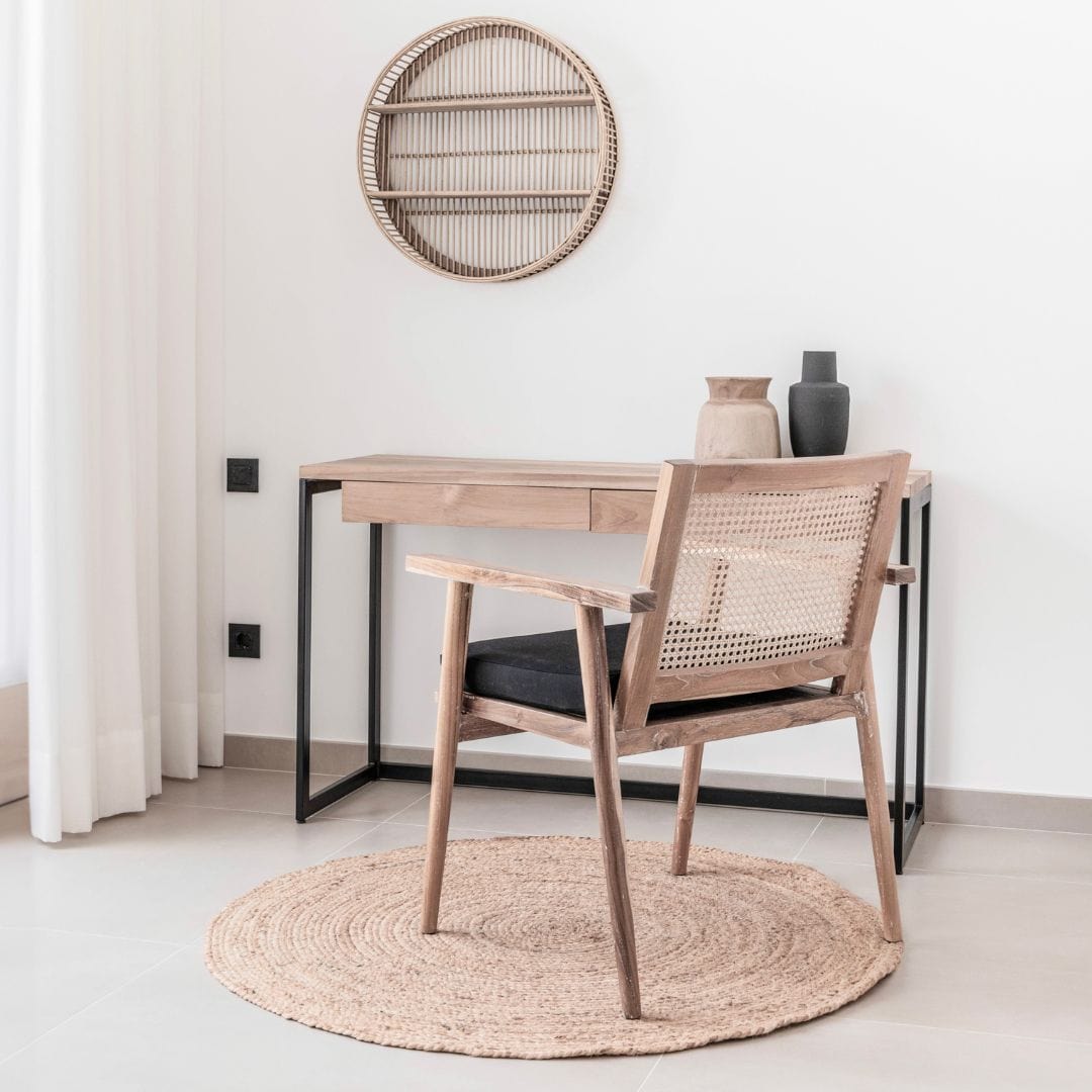 Chaise de salle à manger Ubud, noire