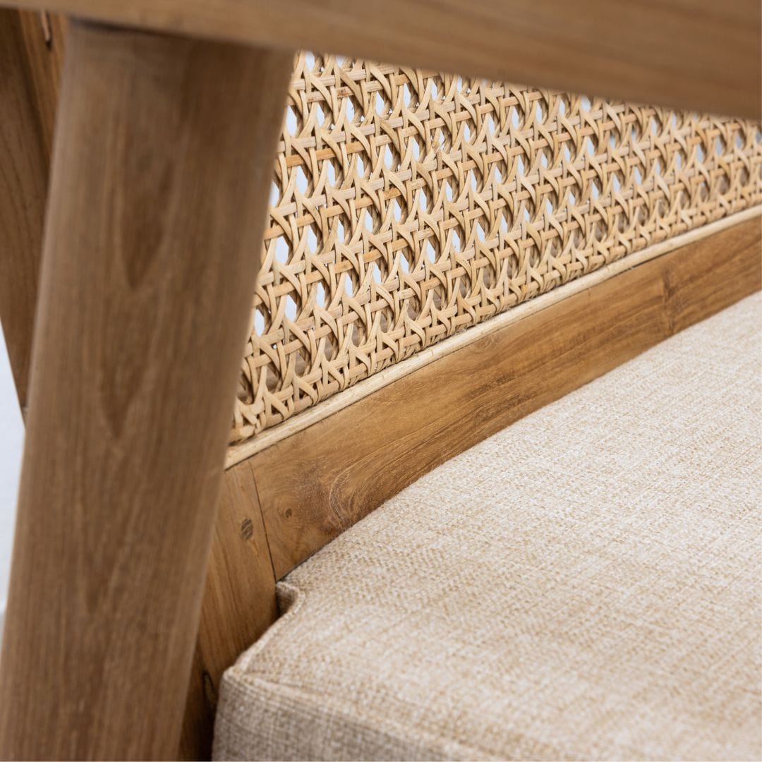 Chaise de salle à manger Ubud, couleur sable