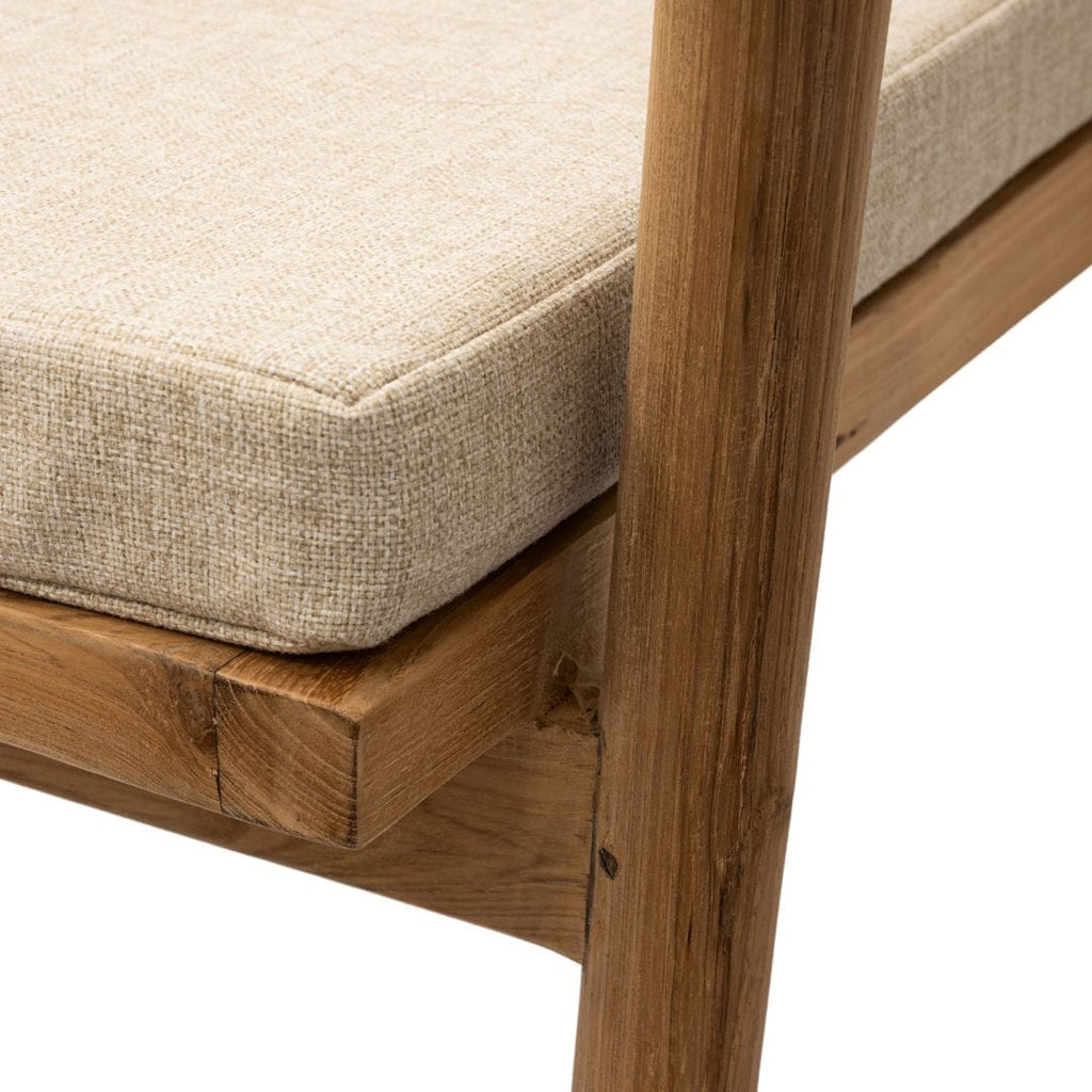 Chaise de salle à manger Ubud, couleur sable