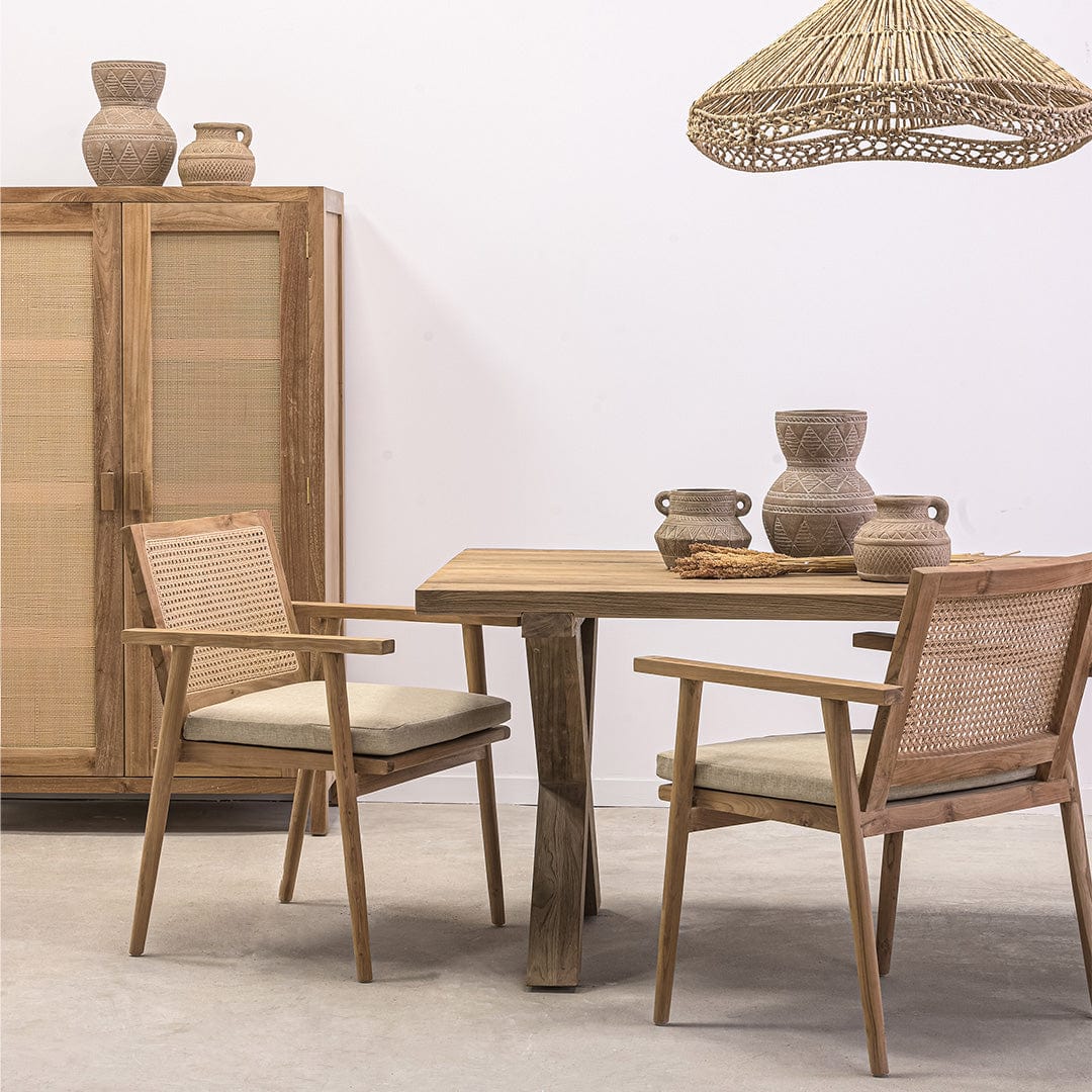 Chaise de salle à manger Ubud, couleur sable