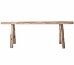 Banc en bois d'orme vintage