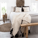 Banc en bois d'orme vintage