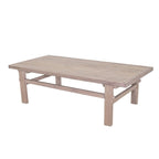 Table basse en bois d'orme vintage