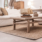 Table basse en bois d'orme vintage