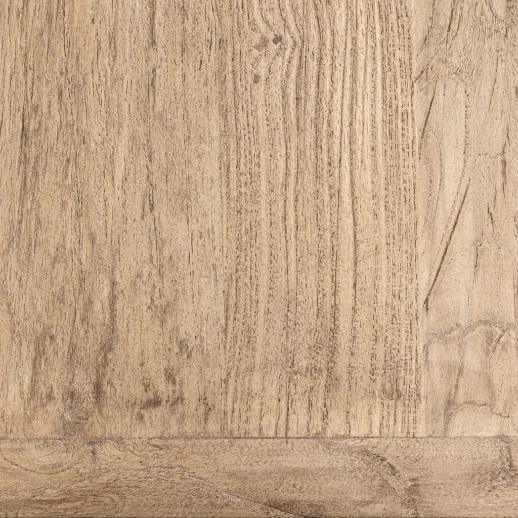 Table console en bois d'orme vintage