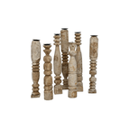 Porte-bougie en bois vintage | 55-60cm