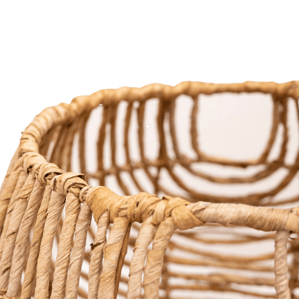 Panier rond en jonc d'eau | M