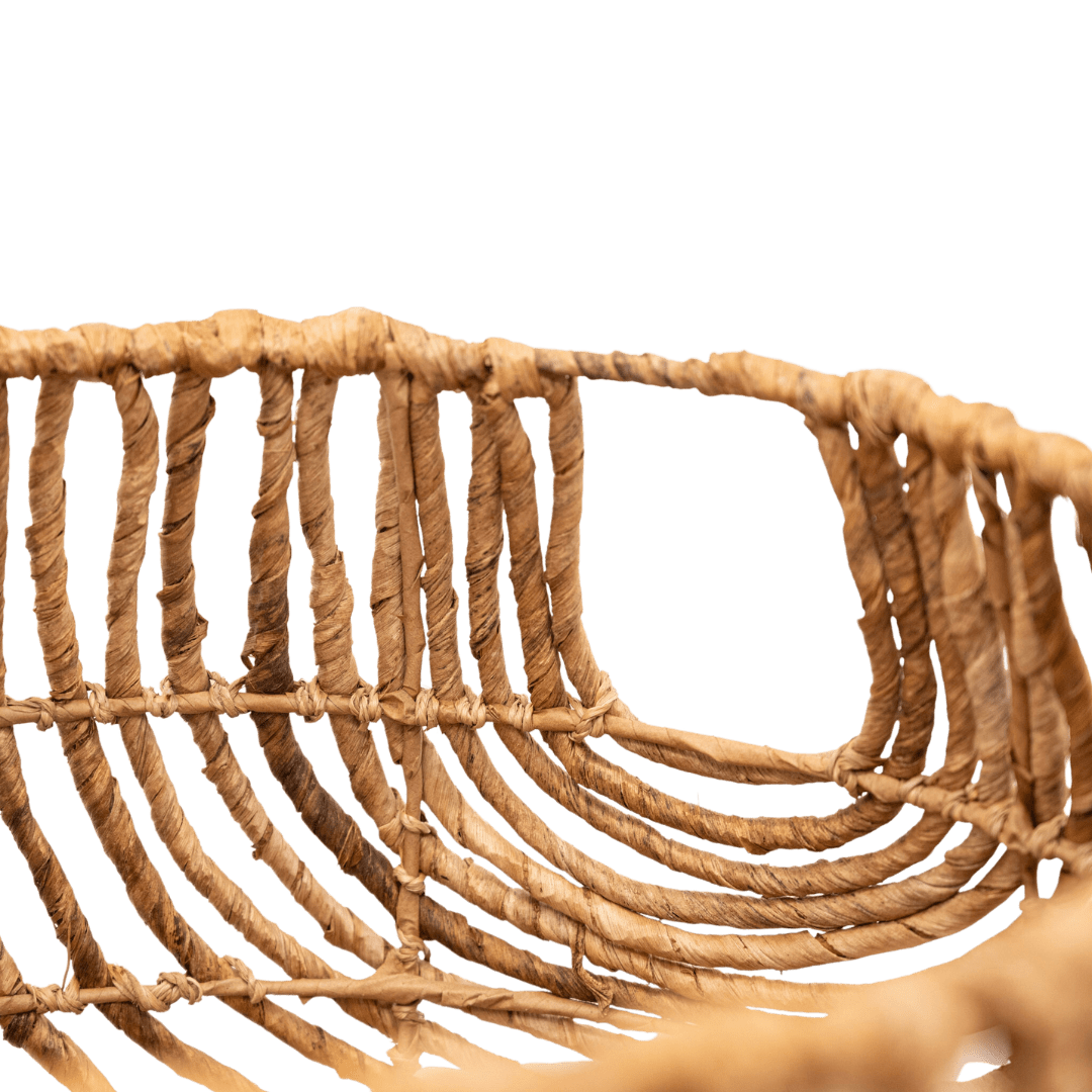 Panier rond en jonc d'eau | S