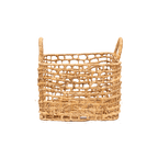 Panier carré en jonc d'eau | L