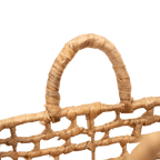 Panier carré en jonc d'eau | L