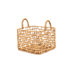 Panier carré en jonc d'eau | M