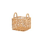 Panier carré en jonc d'eau | S