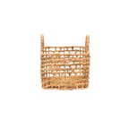 Panier carré en jonc d'eau | S