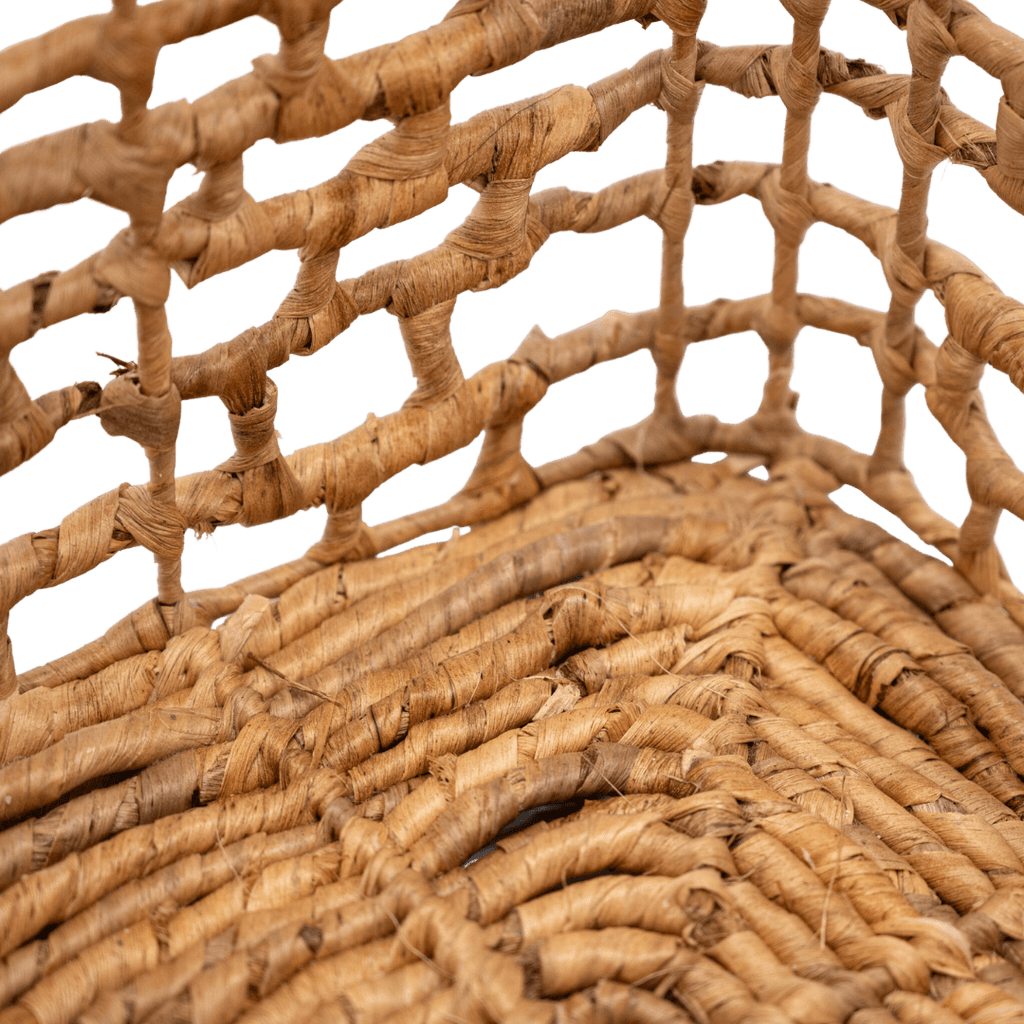 Panier carré en jonc d'eau | S