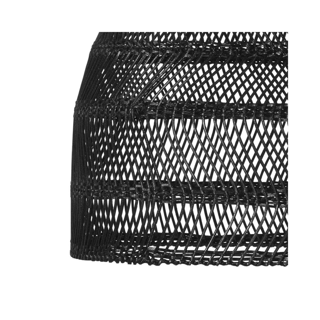 Suspension en osier | Noire 36cm