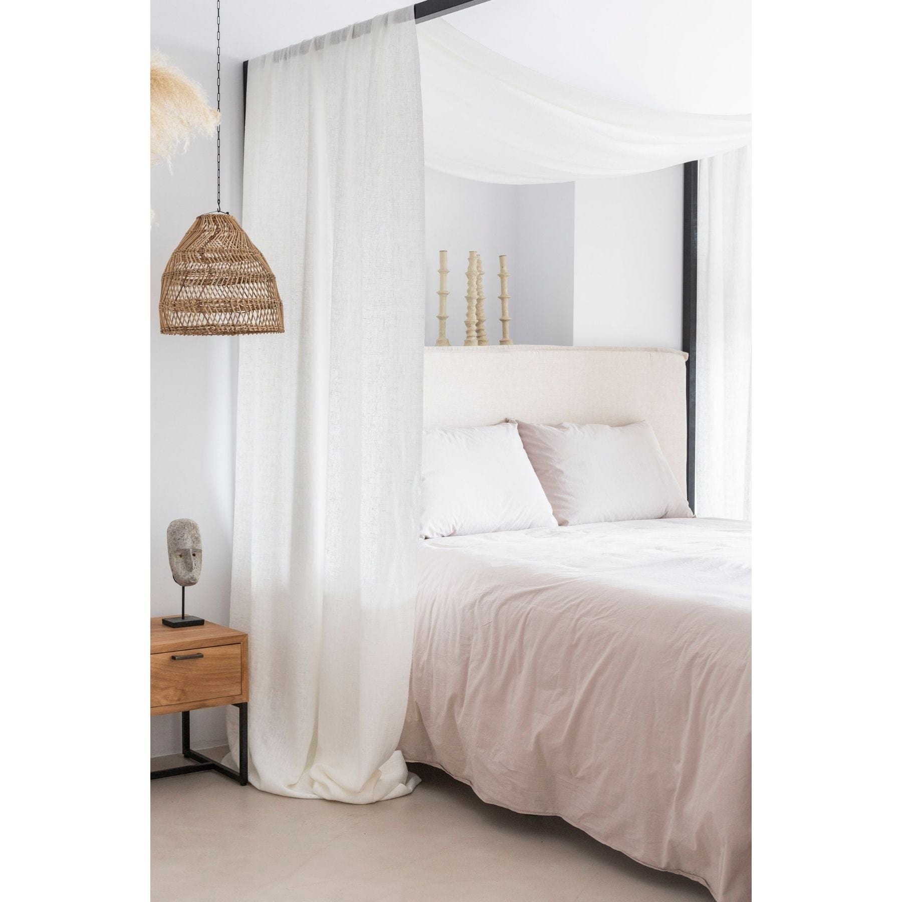 Lampe suspendue en osier | Naturel 36cm