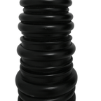 Porte-bougie en bois | Noir 20x60cm