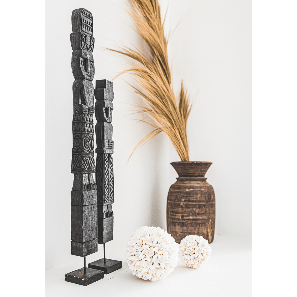 Statue en bois de Sumba | Noire 51-70 cm
