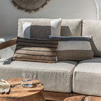 Coussin rectangulaire rayé Xander | 60x40cm